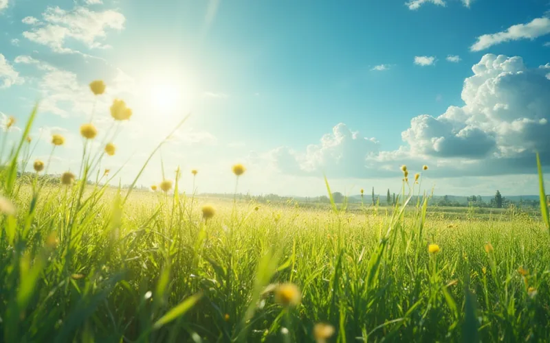 Embrace the Day’s Dance of Sunshine and Clouds